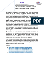 Propuesta para Conmemorar El Dia de La Mujer Grado 3°