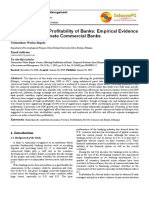 Factors Affecting Profitability of Banks: Empirical Evidence From Ethiopian Private Commercial Banks