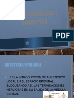 Tipos de Anestesia