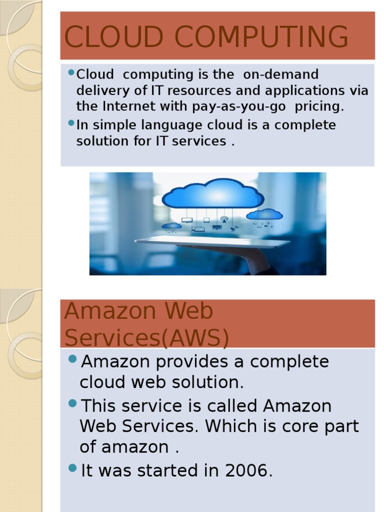 Overview of Amazon Web Services (AWS) | PDF | Cloud Computing | Amazon ...