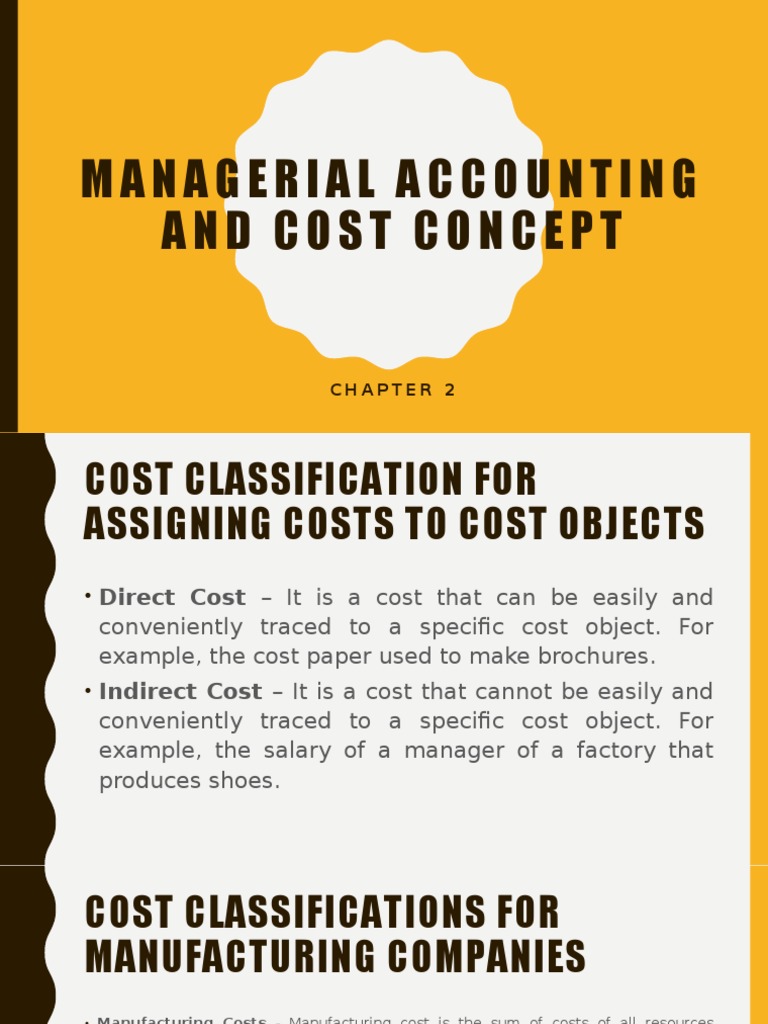 Cost Classification in Managerial Accounting | PDF | Cost Of Goods Sold ...