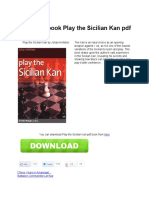 Book Play The Sicilian Kan PDF