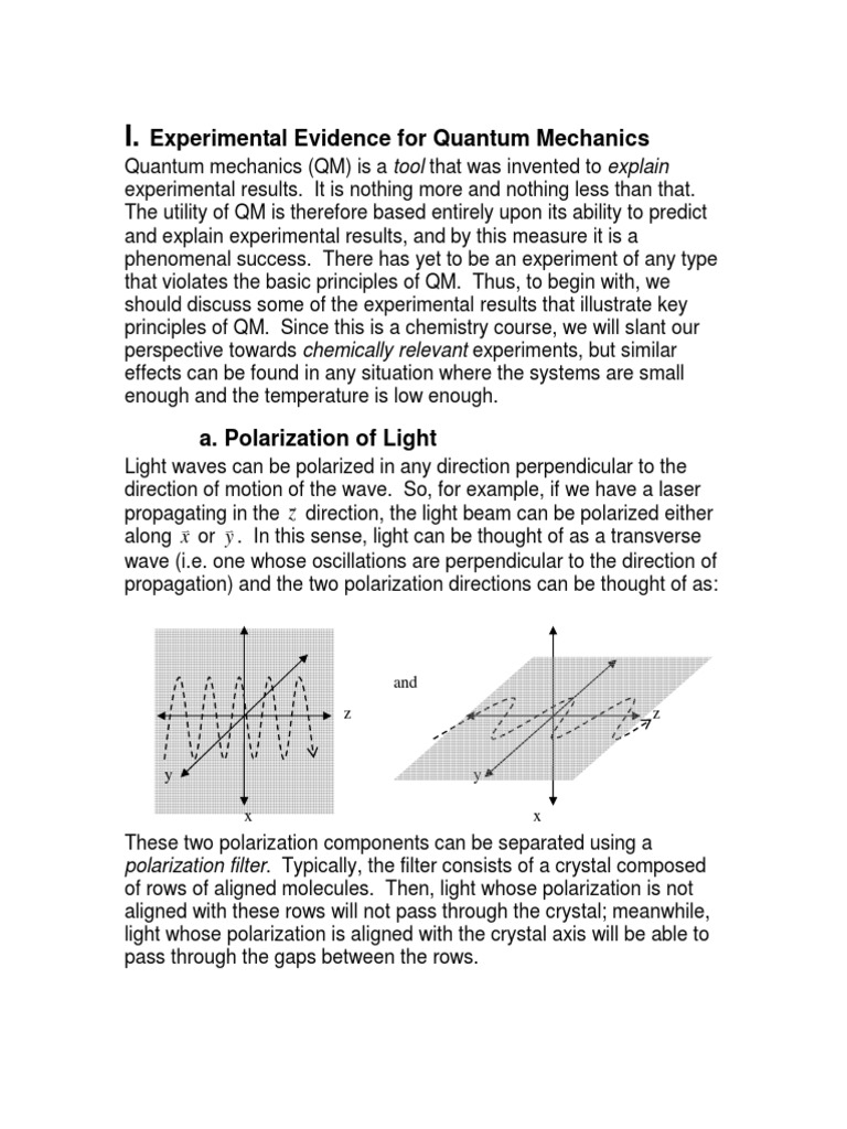 Quantum Mechanics in Chemistry | PDF