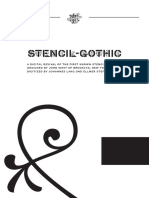 Stencil Gothic Specimen