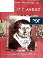 Hegel Creer y Saber PDF