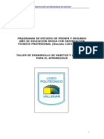 Taller de Desarrollo de Habitos y Aptitudes para El Aprendizaje