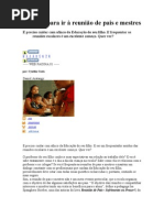 8 razões para ir à reunião de pais e mestres