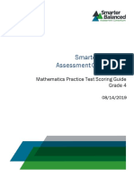 Grade 4 Math Practice Test Scoring Guide