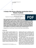 A Study of The Factors Affecting Construction Time in Western PDF