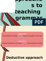 Approaches To Teaching Grammar