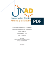 Universidad Nacional Abierta y A Distancia Vicerrectoría Académica y de Investigación Curso: Ingles A1 Código 900001 - 775 Task 4 Speaking