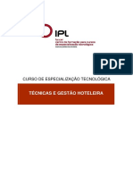 Curso Especialização Técnica Hotelaria