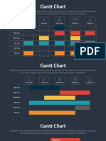 Gantt Chart Diagrams Dark