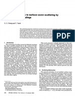 Simplified Approach To Surface-Wave Scattering by Blazed Dielectric Gratings