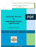 Katalog Pitanja Iz Mektebske Pouke I Vjeronauke Za Prijemni Ispit 2019 PDF