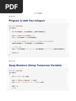 Program To Add Two Integers: C++ Program Ex No: 22