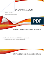 ETAPAS DE LA CONTRATACION ESTATAL.