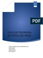 CICLO DE TESORERIA OPTICA DR. MEJIA