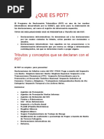 Qué es el PDT y su uso en SUNAT | PDF | Finanzas y dinero