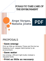 Proposals To Take Care of The Environment: Ange Vargas, Natalia Jinete