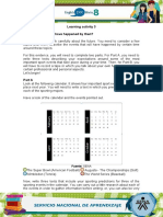 Learning Activity 3 Evidence: What Will Have Happened by Then?