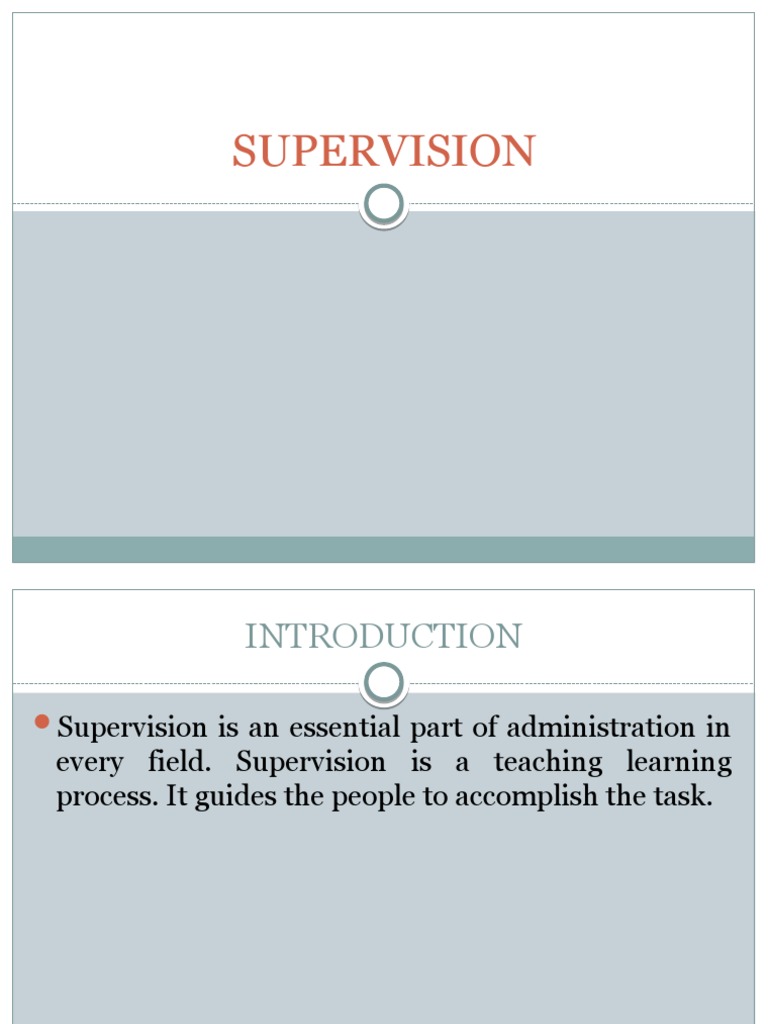 SUPERVISION-1 New | PDF | Competence (Human Resources) | Goal