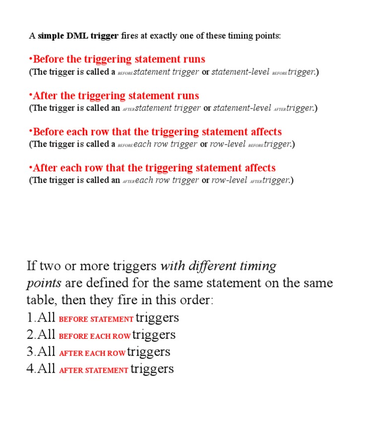 Triggers 1 | PDF | Technology & Engineering