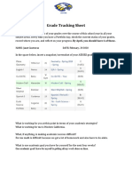 Grade Tracking Sheet 4