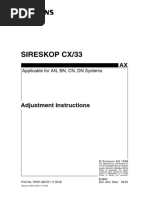 Sireskop CX Adjustment Instractions