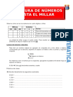 Escritura de Numeros Hasta El Millar para Primero de Primaria