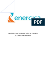 Critérios para Apresentação de Projeto Elétrico Via CPRE - Web