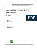 TUGAS I Analisis Struktur Gempa Dan Tsunami