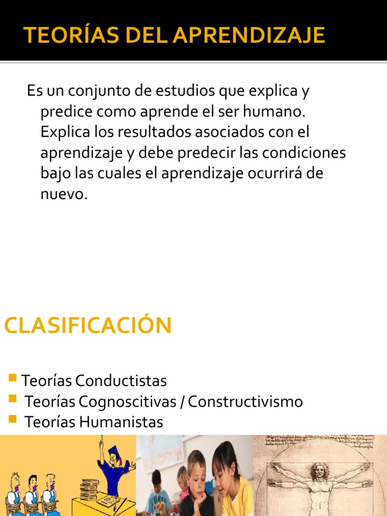 Teorías Del Aprendizaje | PDF | Constructivismo (filosofía de la ...