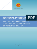 National Programme: On Occupational Safety and Occupational Health IN PERIOD OF 2011-2015