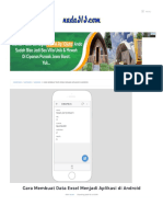 Membuat Data Excel Menjadi Aplikasi Di Android