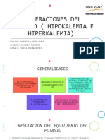 Alteraciones Del Potasio (Hipokalemia e Hiperkalemia)