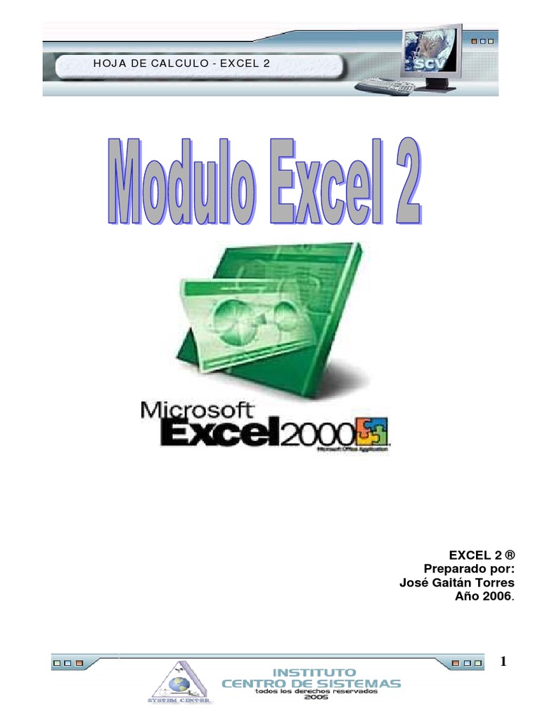 2-2 Excel 2 PDF | PDF | Hoja de cálculo | Macro (informática)