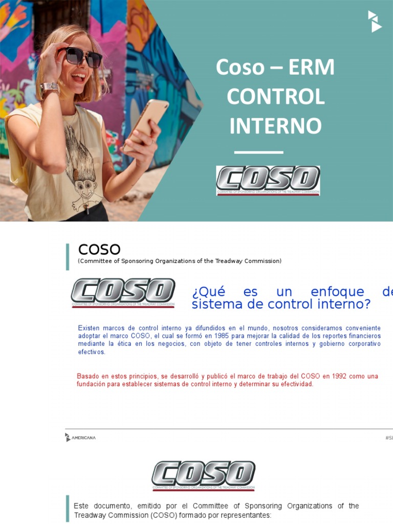Marco COSO de Control Interno | PDF | Marketing | Riesgo