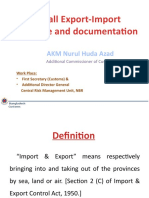 Overall Export-Import Procedure and Documentation