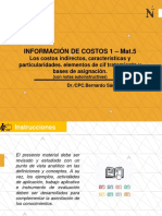AUTOWA PPT-IDEA MATERIAL 5 - INFORMACION DE COSTOS 1 - Prof - BERNARDO SANCHEZ