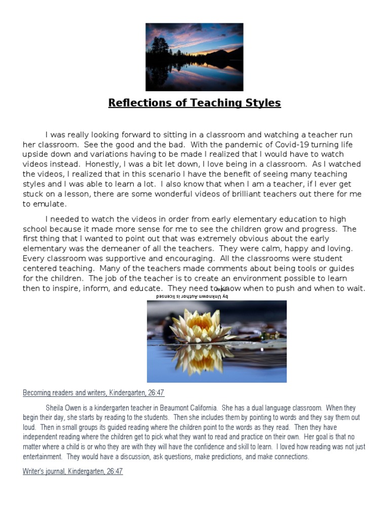 Diverse Teaching Styles in Education | PDF | Classroom | Teachers