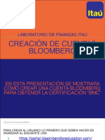 Creación Cuenta Bloomberg