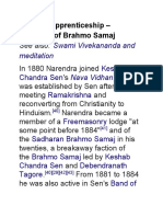 Swami Vivekananda, Spiritual Apprenticeship - Influence of Brahmo Samaj