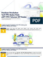 Panduan Perubahan Tarif PPH Badan Pada ESPT Tahunan PPH Badan