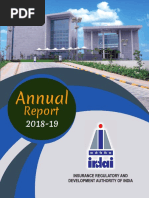 IRDAI English Annual Report 2018-19 PDF