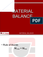 Material Balance