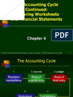 The Accounting Cycle Continued: Preparing Worksheets and Financial Statements