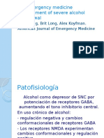 The Emergency Medicine Management of Severe Alcohol Withdrawal