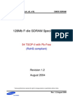 128Mb F-die SDRAM Specification Sheet