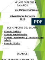 Gerencia de Sueldos Y Salarios: Evelio José Márquez Cárdenas Universidad de Cartagena 2019